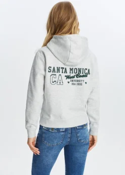 Sweaters En Hoodies<The Sting Hoodie met varsity print grijs, licht melee