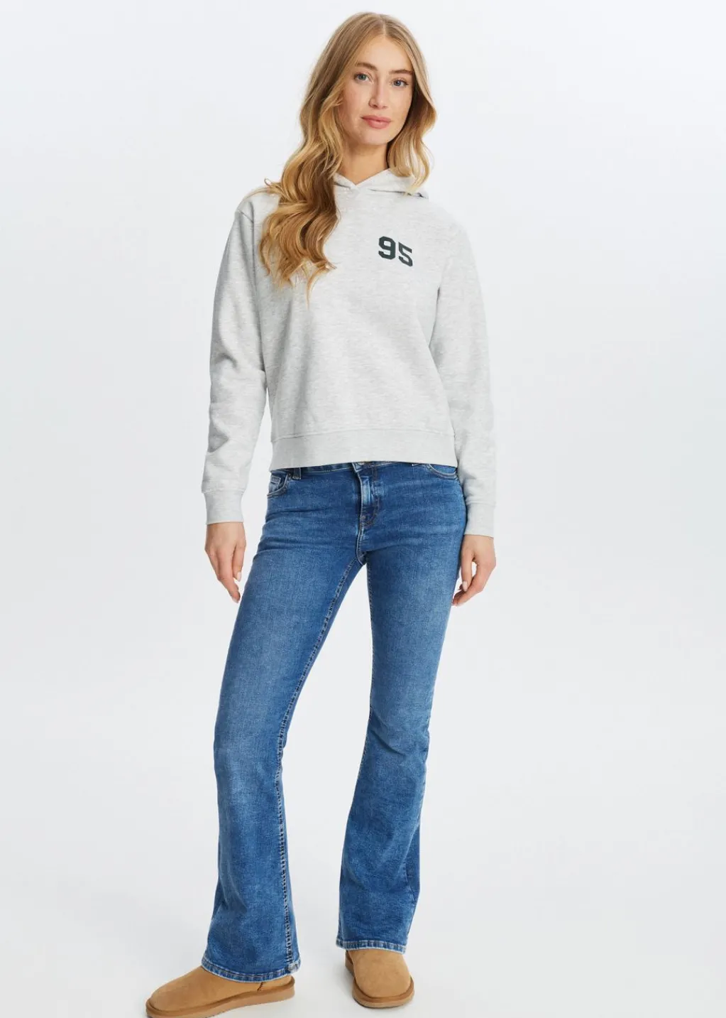 Sweaters En Hoodies<The Sting Hoodie met varsity print grijs, licht melee