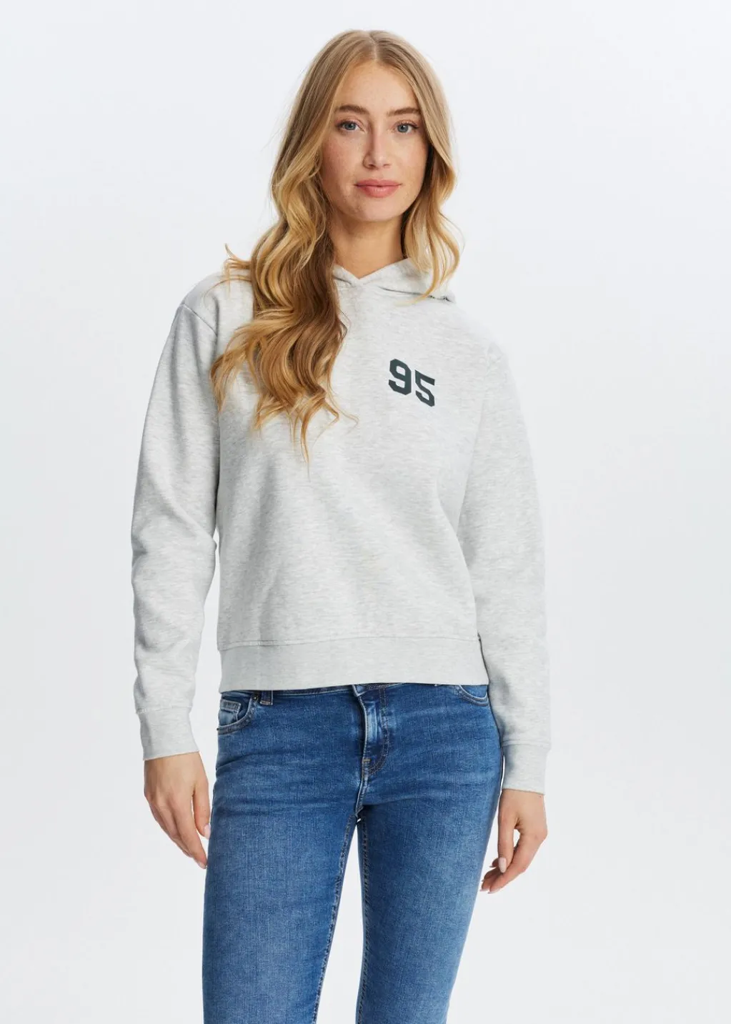 Sweaters En Hoodies<The Sting Hoodie met varsity print grijs, licht melee