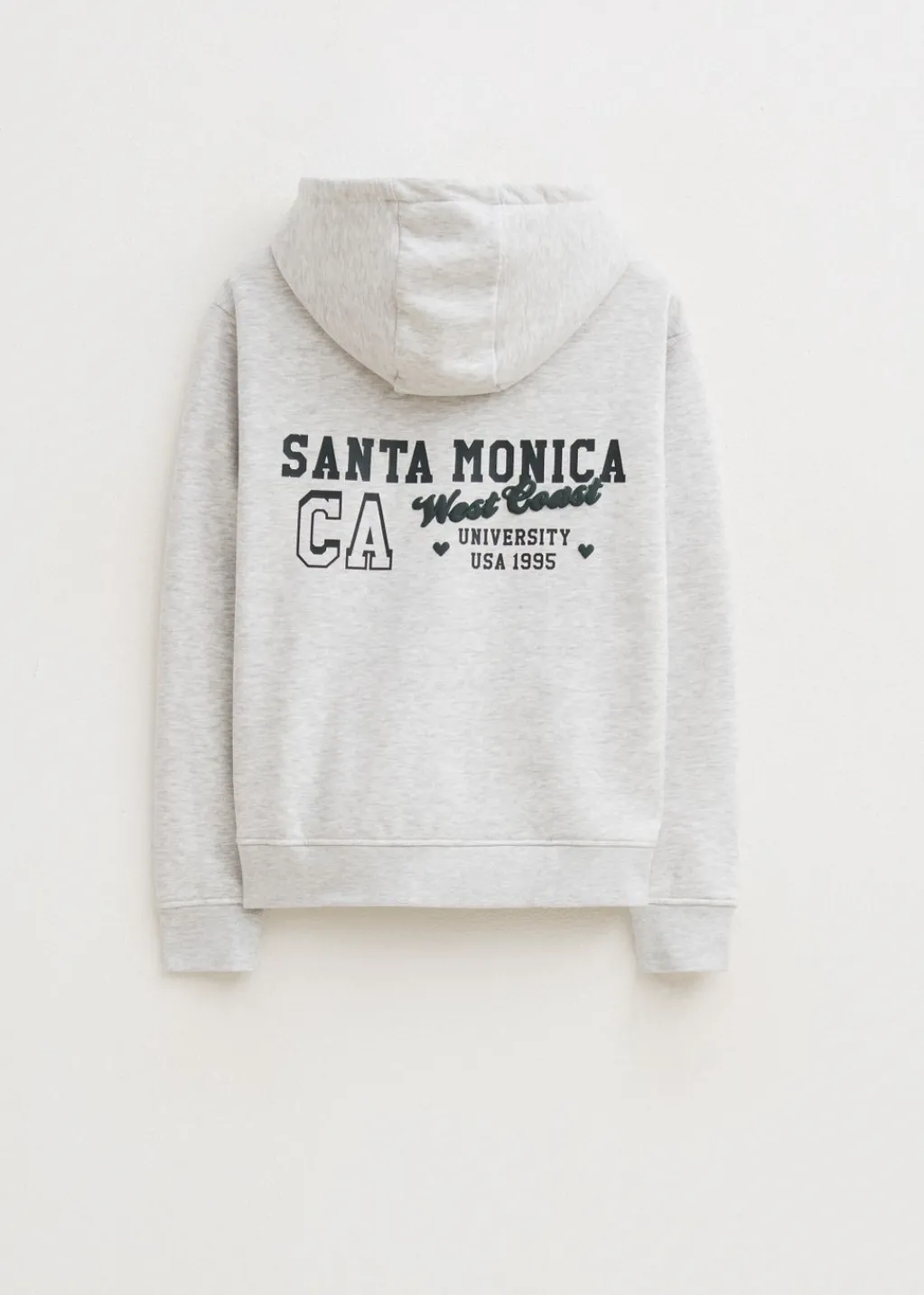 Sweaters En Hoodies<The Sting Hoodie met varsity print grijs, licht melee