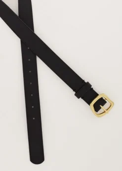 Riemen<The Sting Imitatieleren riem zwart