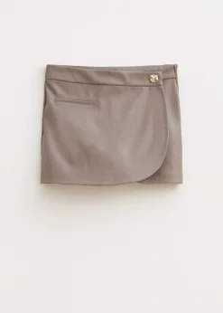 Skorts<The Sting Imitatieleren skort taupe