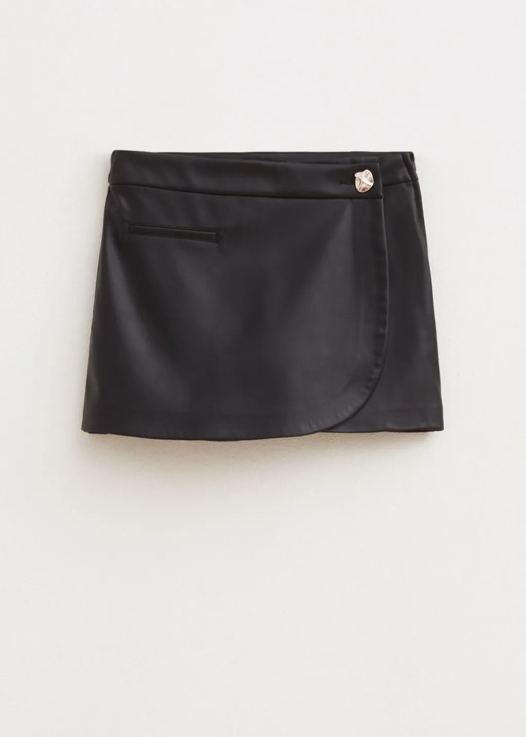 Skorts<The Sting Imitatieleren skort zwart