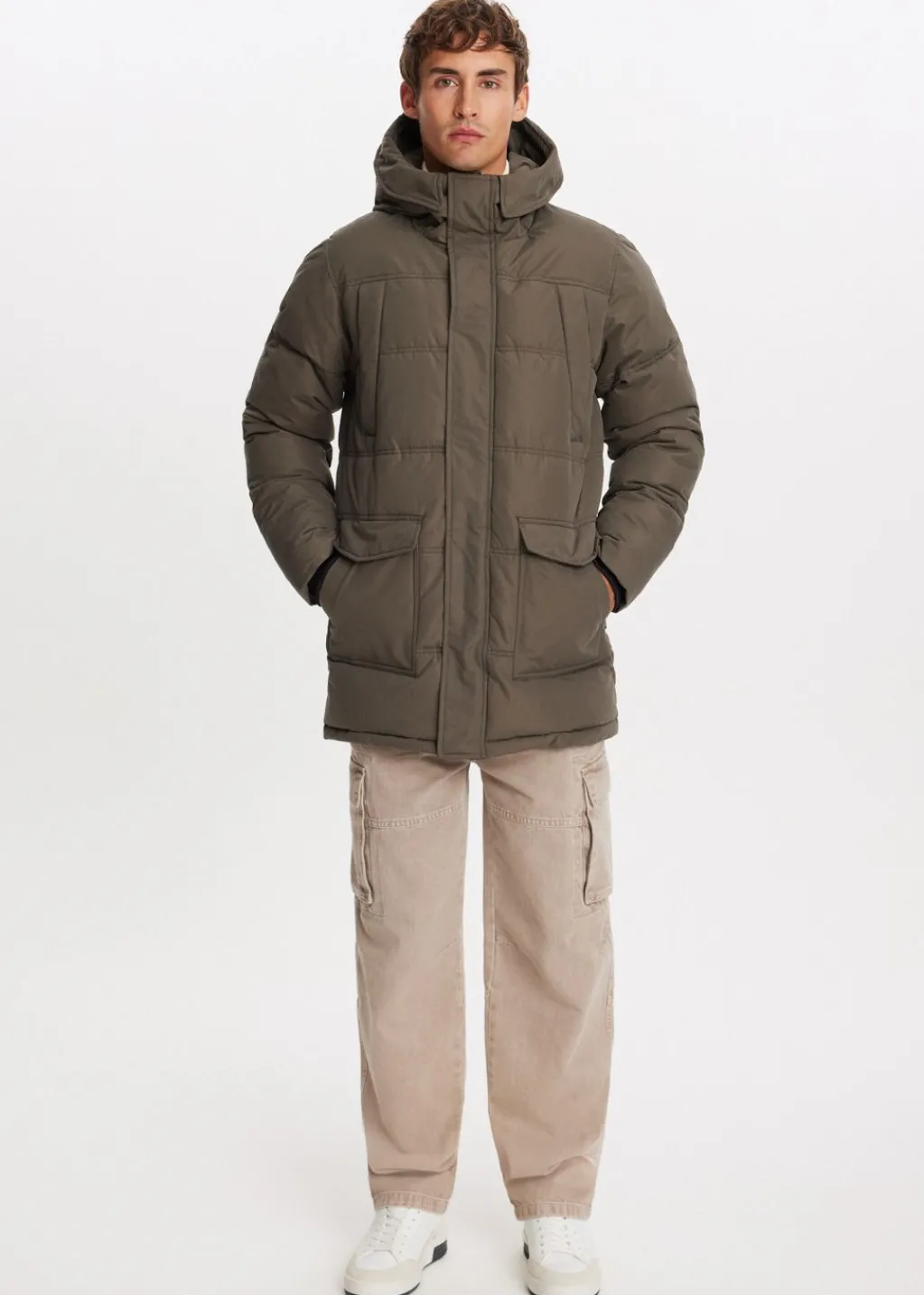 Jassen<The Sting Jas met capuchon taupe, dark