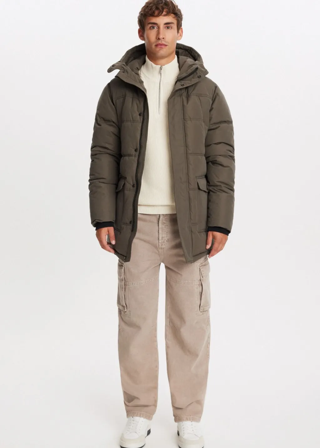 Jassen<The Sting Jas met capuchon taupe, dark