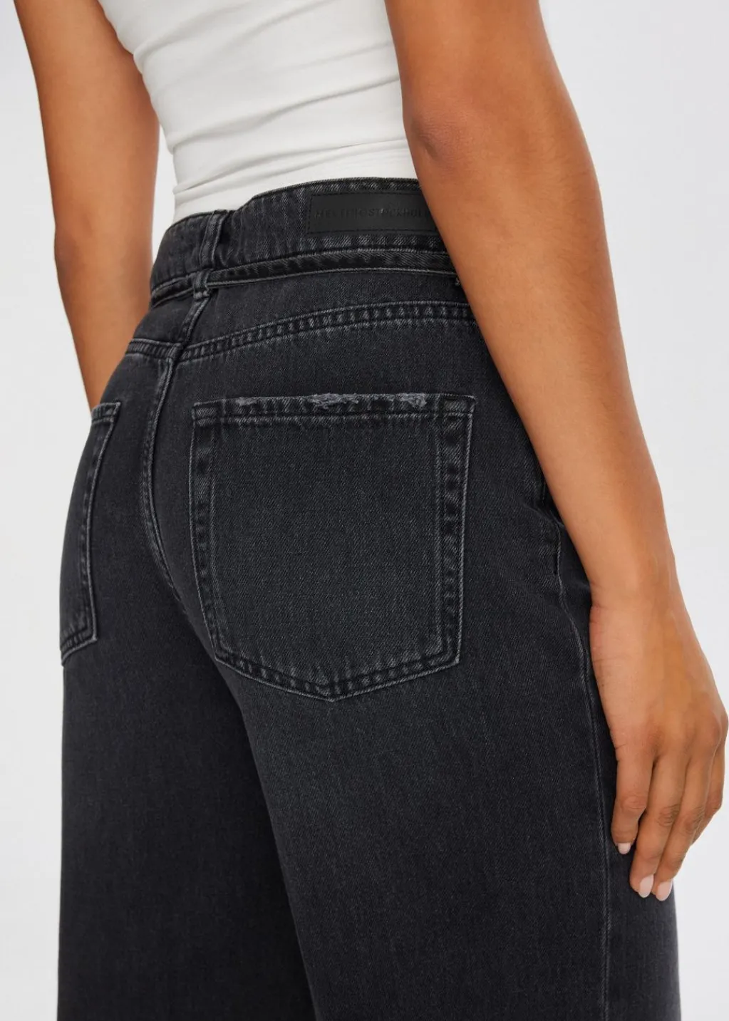 Jeans<The Sting Jeans met riem zwart, used middle