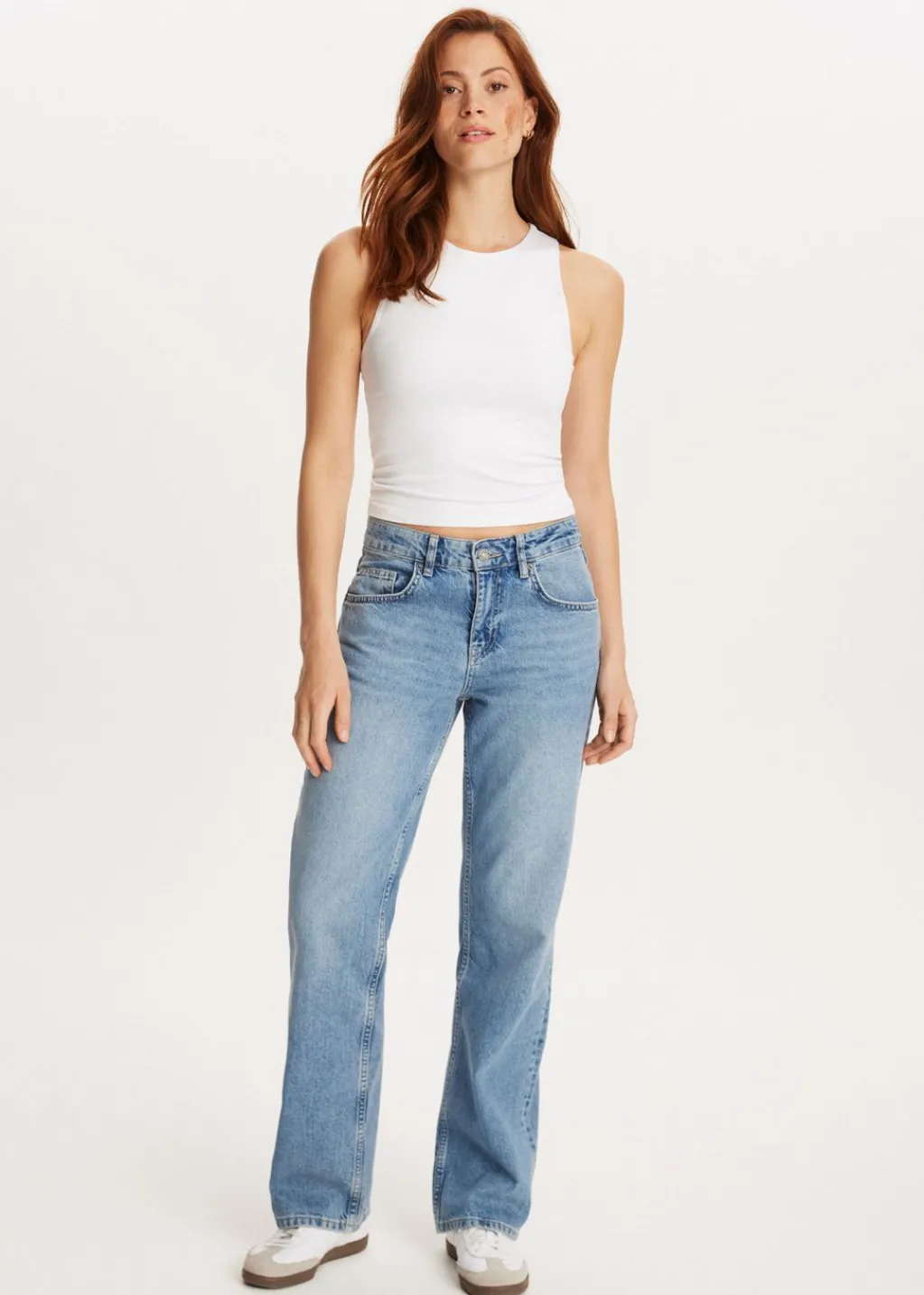 Jeans<The Sting Jeans met sterren achterzakken blauw, used middle