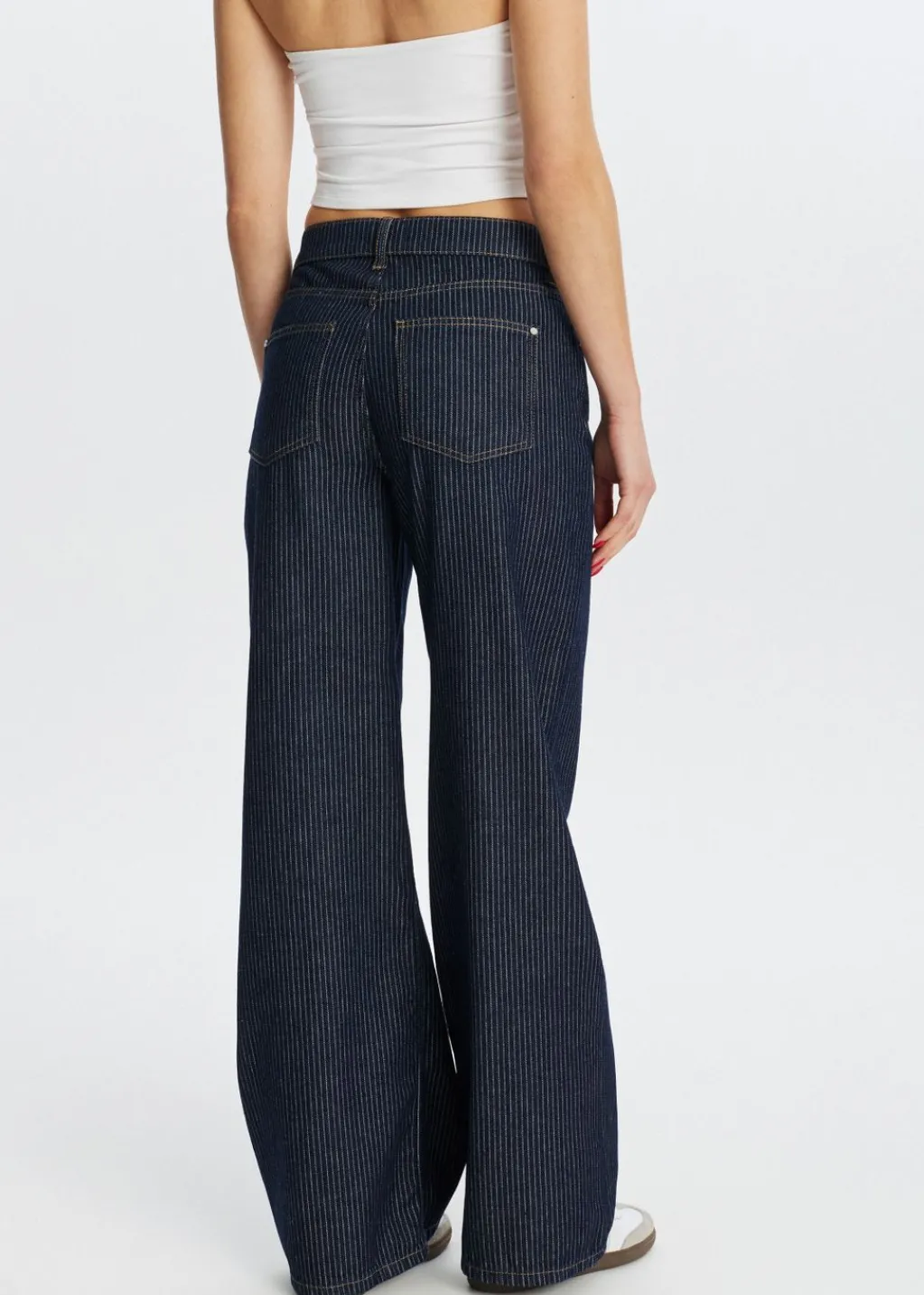 Jeans<The Sting Jeans met strepen blauw rinsed