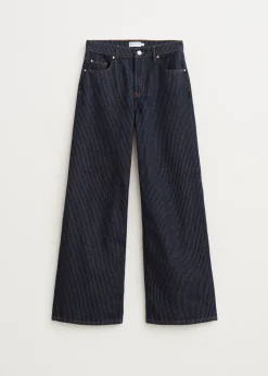 Jeans<The Sting Jeans met strepen blauw rinsed