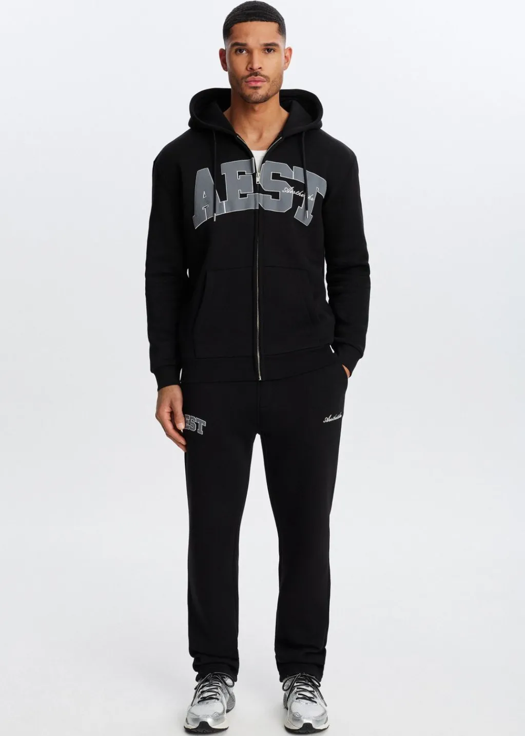 Broeken<The Sting Joggingbroek met merk zwart