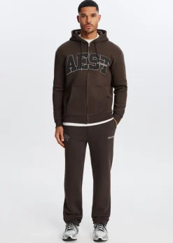 Broeken<The Sting Joggingbroek met merk bruin