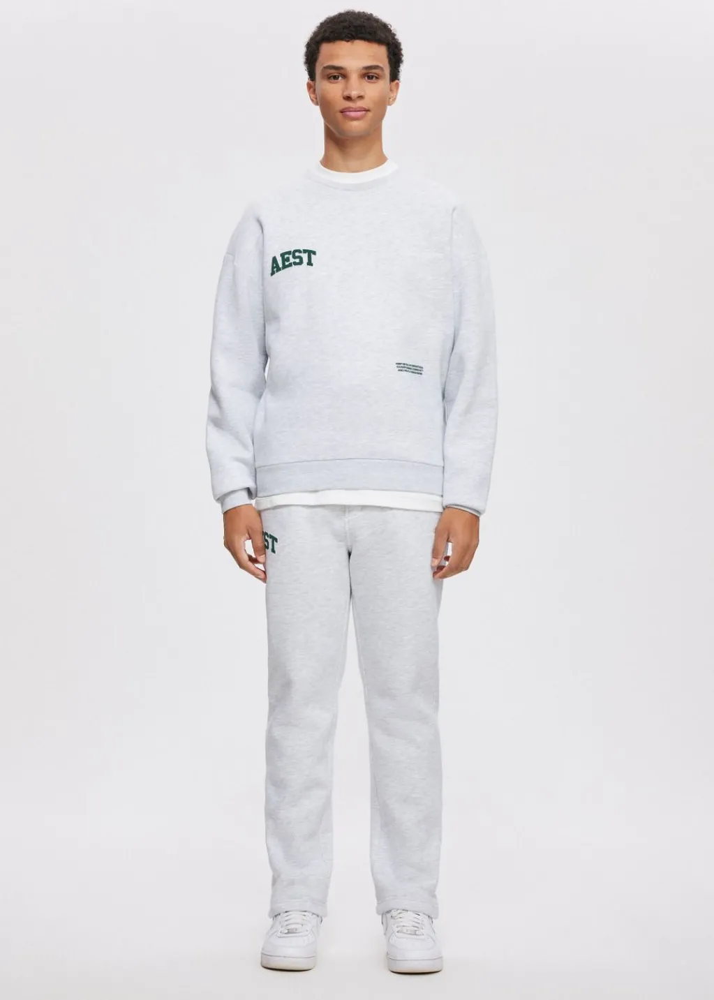 Broeken<The Sting Joggingbroek met merk grijs, licht melee