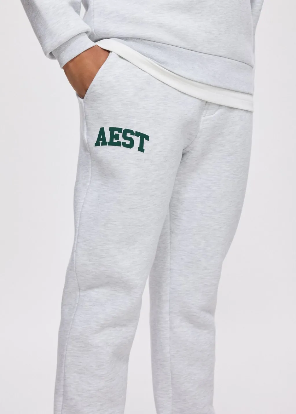 Broeken<The Sting Joggingbroek met merk grijs, licht melee