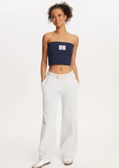 Broeken<The Sting Joggingbroek met sterren grijs gem&ecirc;leerd