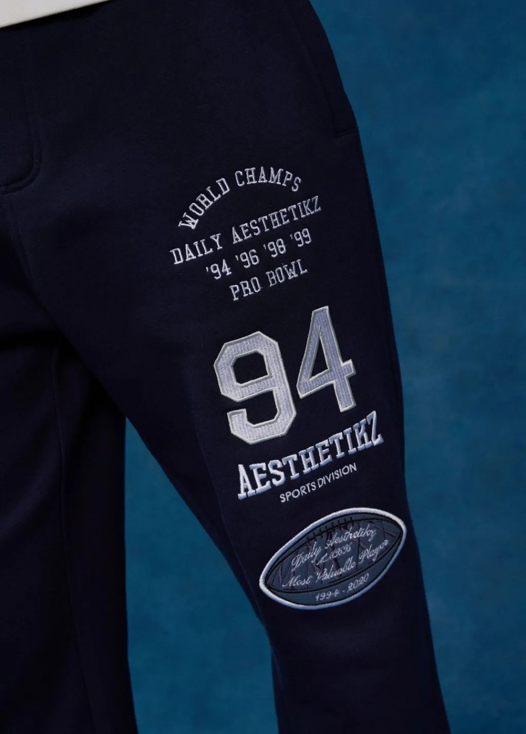 Broeken<The Sting Joggingbroek world champs donkerblauw