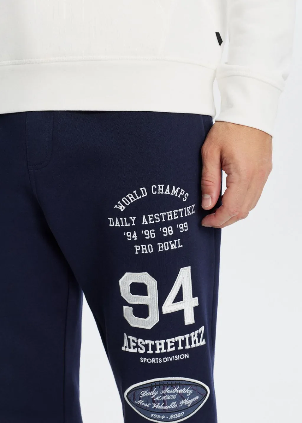 Broeken<The Sting Joggingbroek world champs donkerblauw