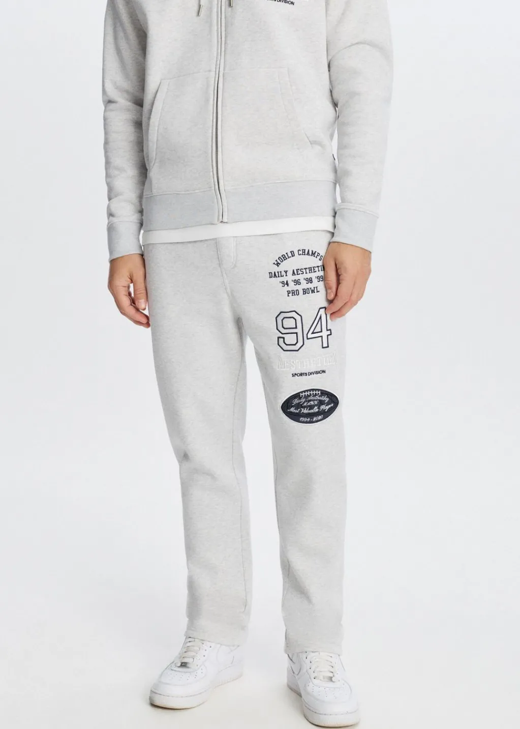 Broeken<The Sting Joggingbroek world champs grijs, licht melee