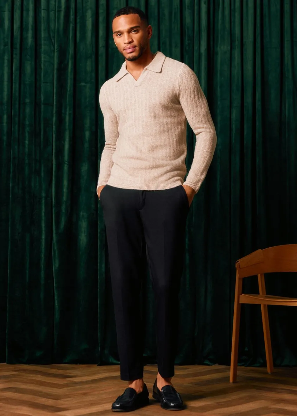 Polo's|Truien En Vesten<The Sting Johnny polo met structuur zand gemêleerd