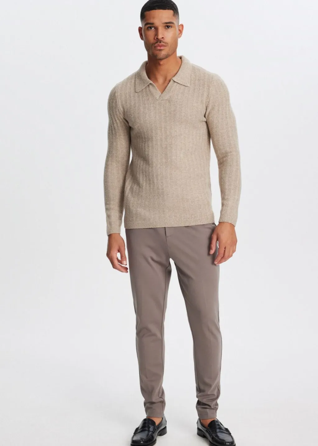 Polo's|Truien En Vesten<The Sting Johnny polo met structuur zand gemêleerd