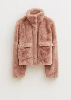 Jassen<The Sting Korte faux fur jas zand