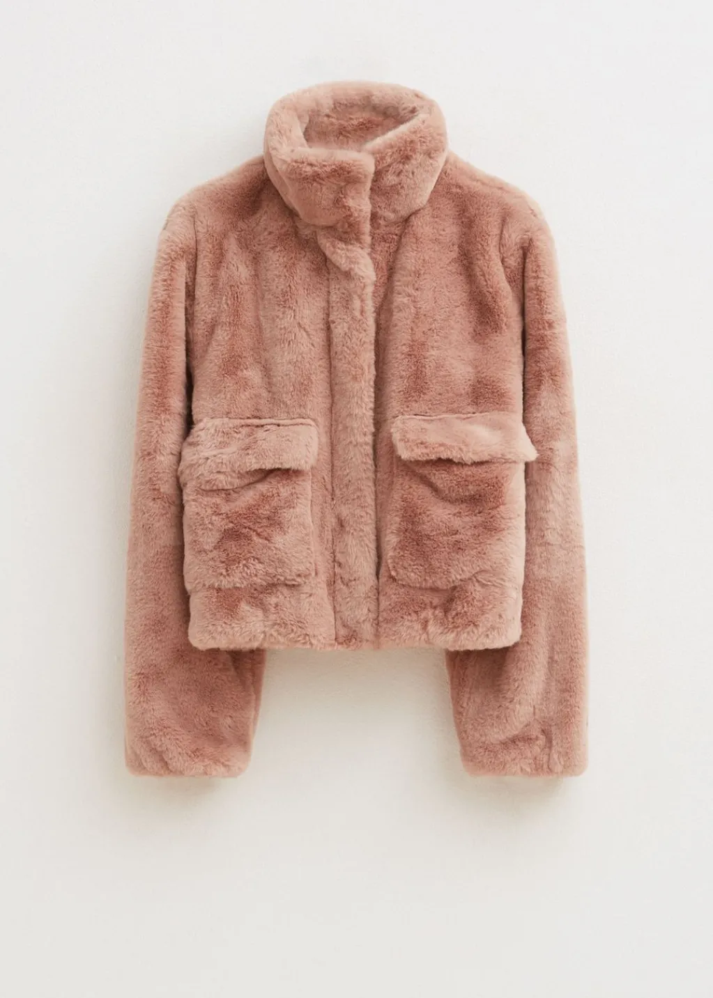 Jassen<The Sting Korte faux fur jas zand