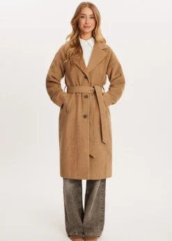 Jassen<The Sting Lange jas van wolmix camel