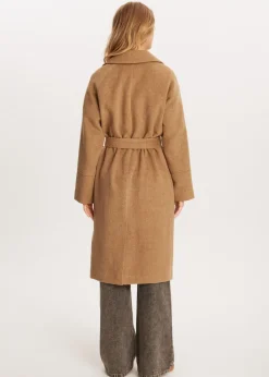 Jassen<The Sting Lange jas van wolmix camel