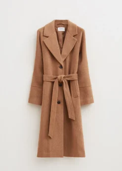 Jassen<The Sting Lange jas van wolmix camel