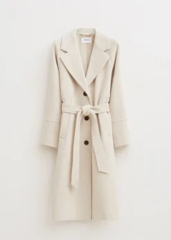 Jassen<The Sting Lange jas van wolmix wit, off-white
