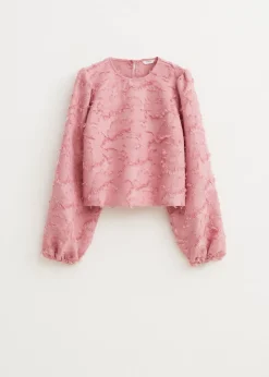 Tops<The Sting Lange mouwen top met balloon fit rose, vintage