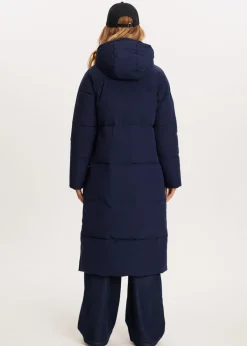Jassen<The Sting Lange puffer jacket donkerblauw