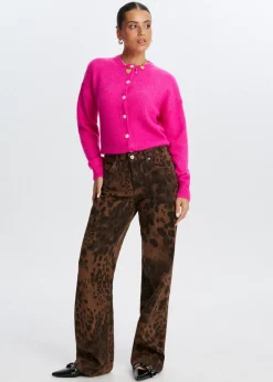 Jeans<The Sting Leopard jeans donkerbruin