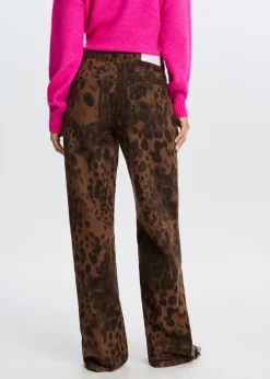 Jeans<The Sting Leopard jeans donkerbruin