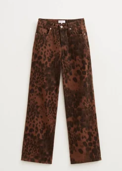 Jeans<The Sting Leopard jeans donkerbruin
