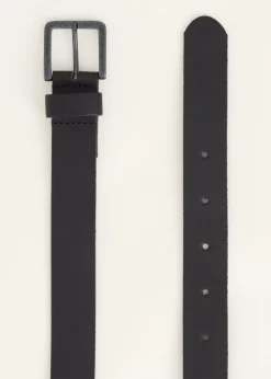 Riemen<The Sting Leren riem zwart