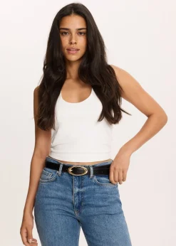 Riemen<The Sting Leren riem zwart