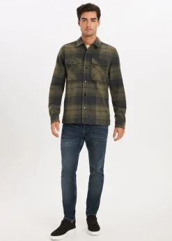 Overshirts<The Sting Liam overshirt donkergroen