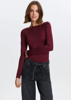 Tops<The Sting Longsleeve body bordeaux