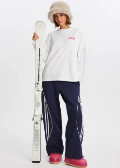 T-Shirts<The Sting Longsleeve met ski print wit