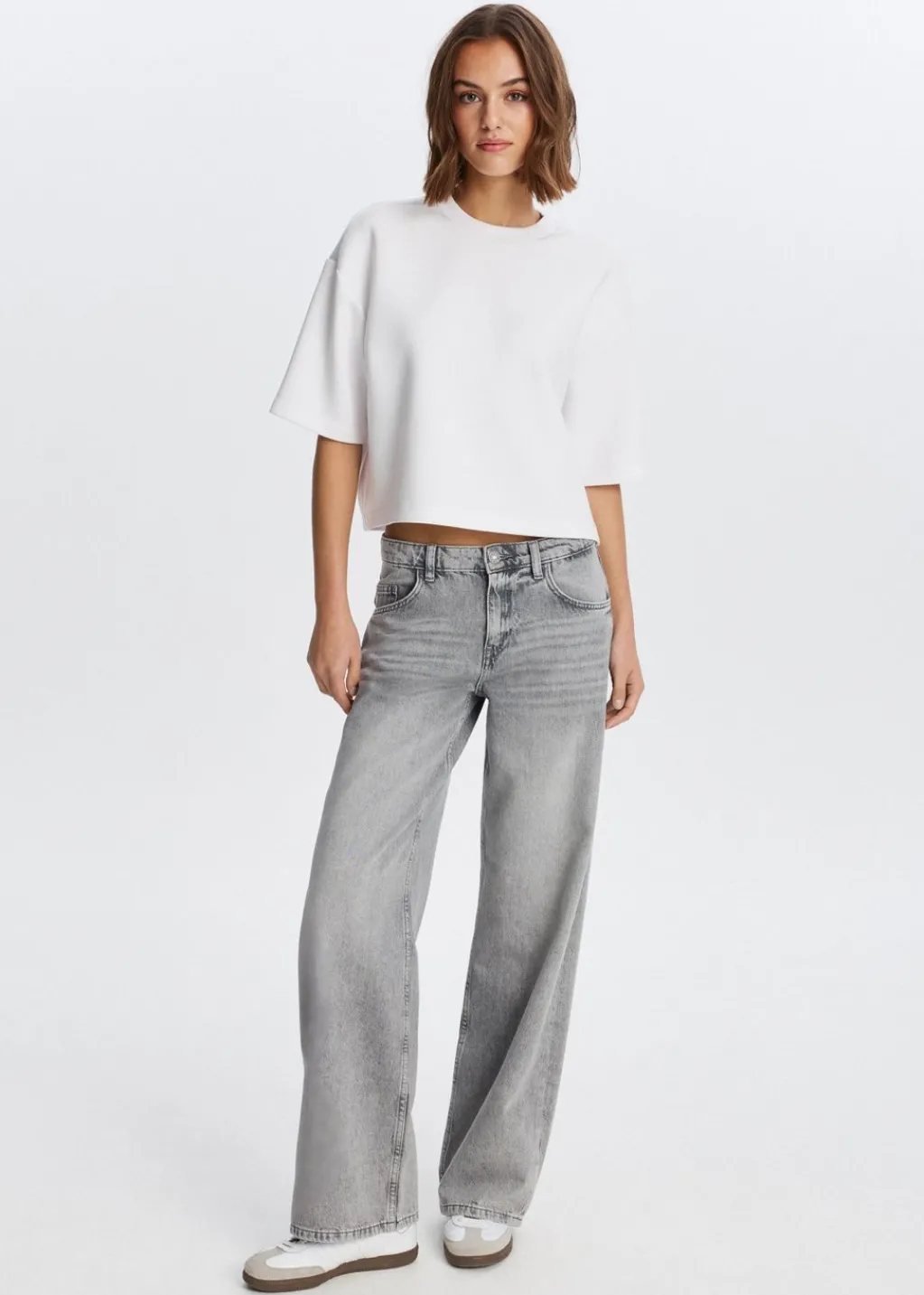 Jeans<The Sting Loose fit jeans grijs, used middle