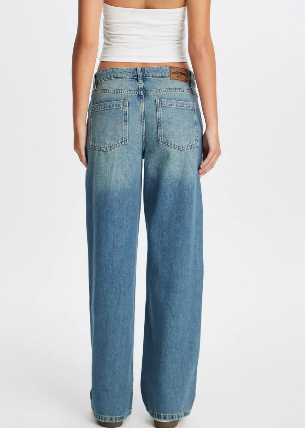 Jeans<The Sting Loose fit jeans blauw, used middle