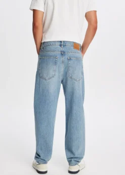 Jeans<The Sting Loose fit jeans blauw, used middle