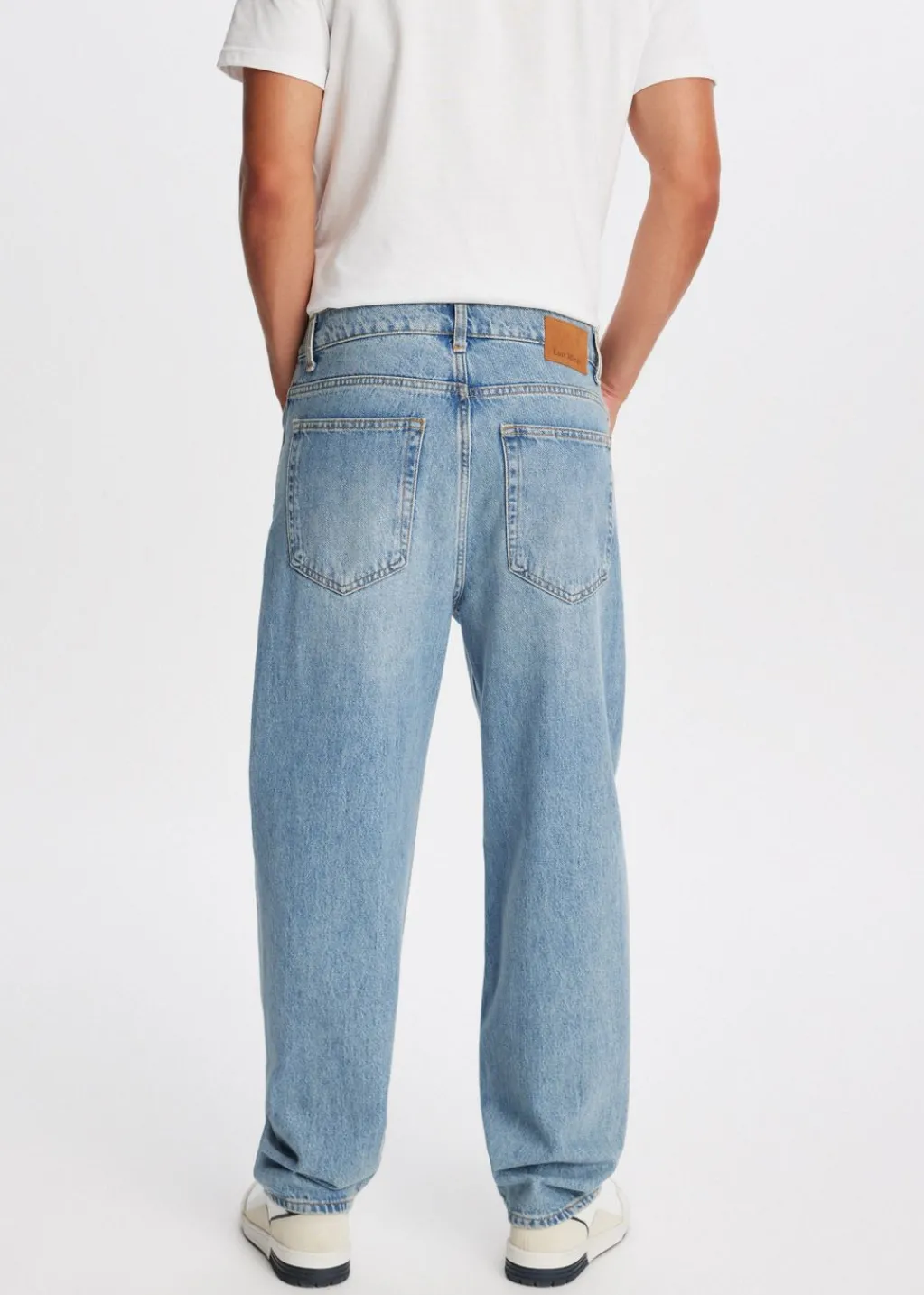 Jeans<The Sting Loose fit jeans blauw, used middle