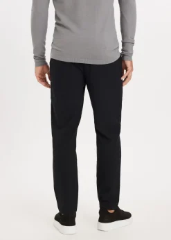 Broeken<The Sting Melange broek zwart