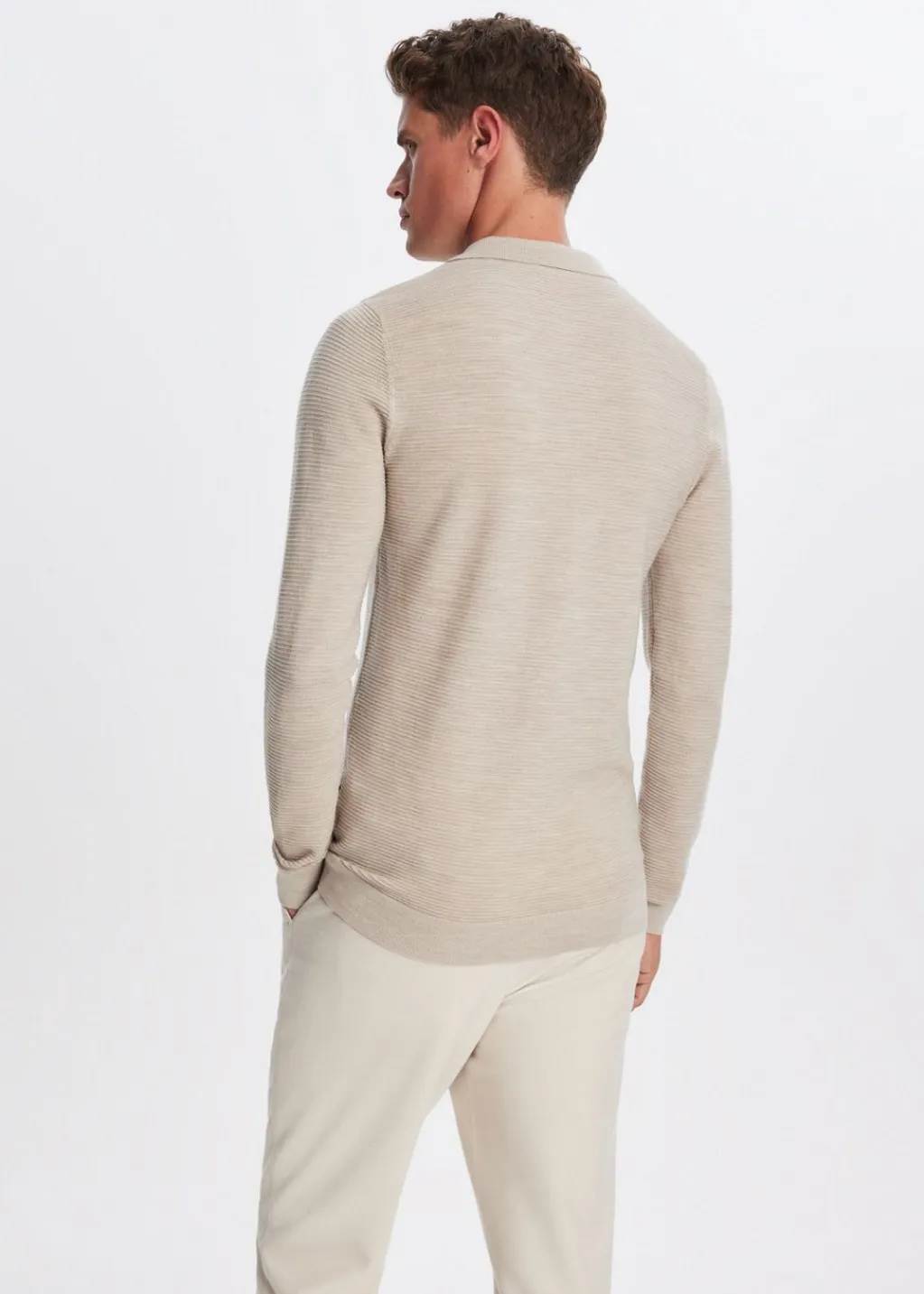 Polo's|Truien En Vesten<The Sting Merinowol polo zand