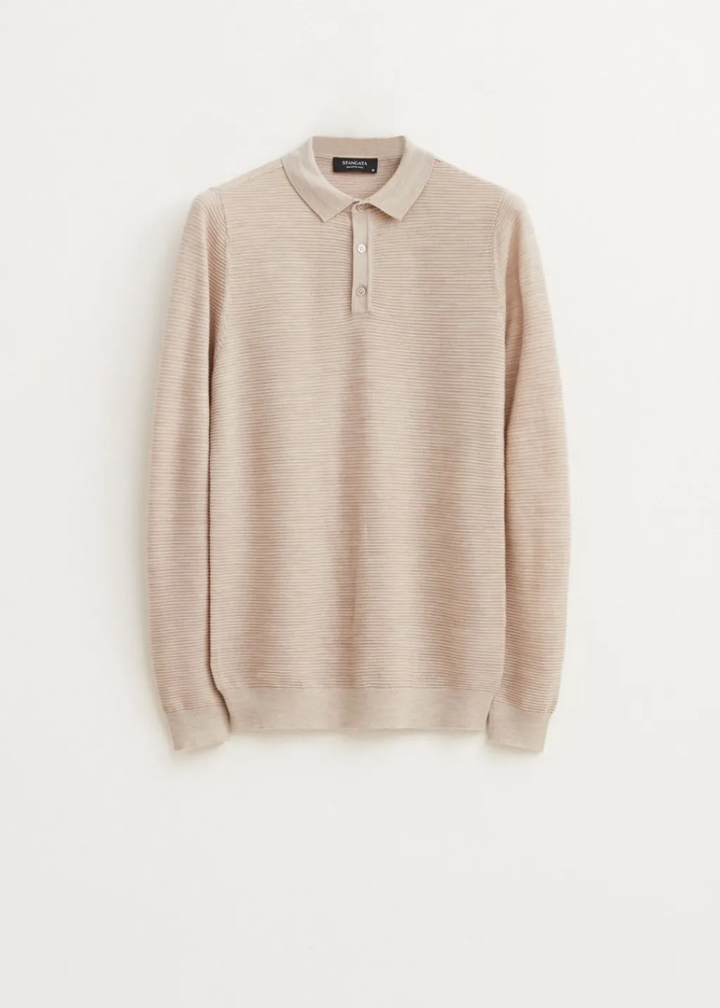 Polo's|Truien En Vesten<The Sting Merinowol polo zand