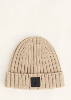 Mutsen<The Sting Muts met badge taupe, light