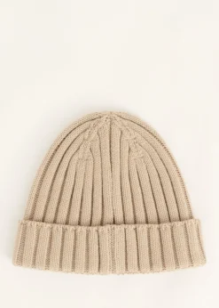 Mutsen<The Sting Muts met badge taupe, light