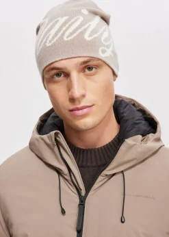 Mutsen<The Sting Muts met jacquarddetail taupe