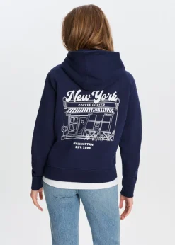 Sweaters En Hoodies<The Sting New York hoodie donkerblauw